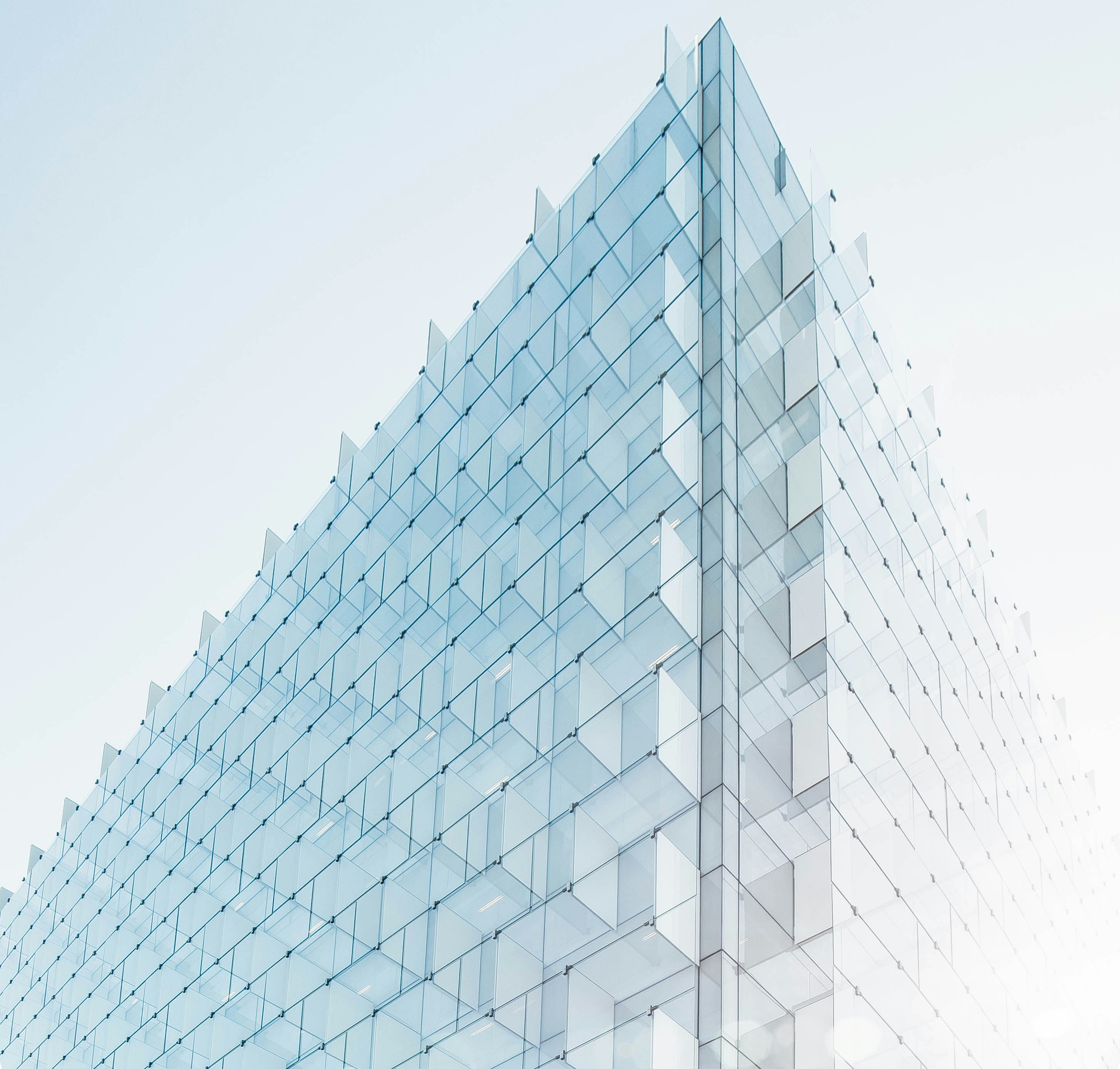 Modern glass building